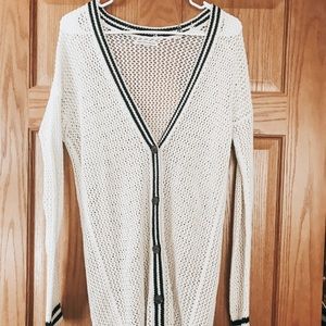 White cardigan